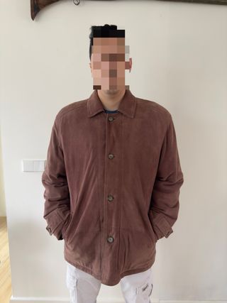 Chaquetón de piel Lottusse marrón