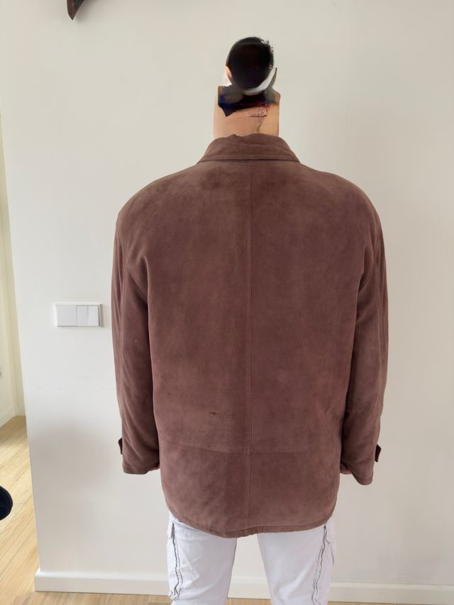 Chaquetón de piel Lottusse marrón