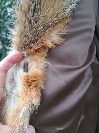 Abrigo de piel de zorro