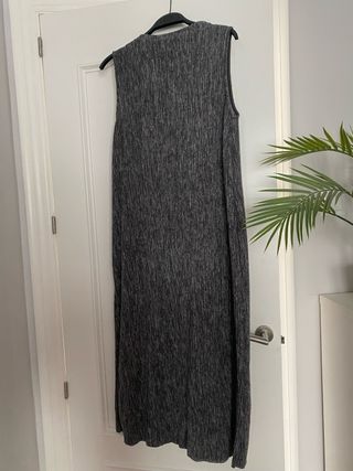 Vestido largo gris invierno