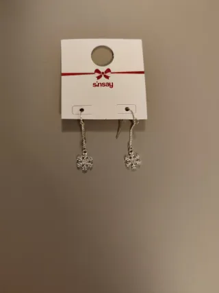Orecchini Sinsay Fiocco di Neve Argento