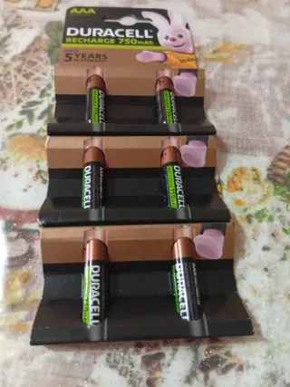 6 Batterie Ricaricabili AAA Duracell