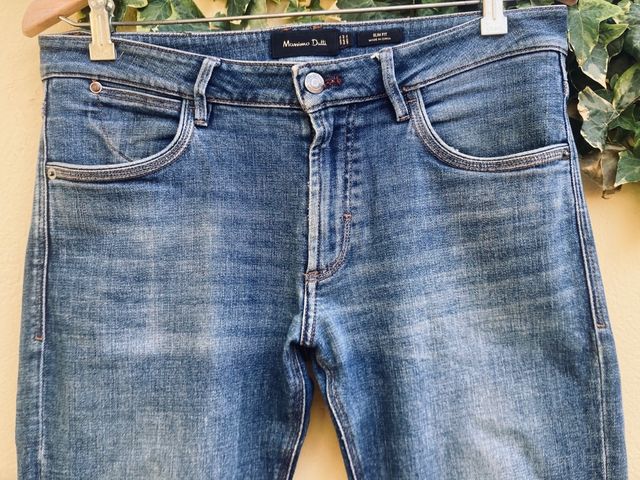 Tejanos Massimo Dutti Azules Hombre