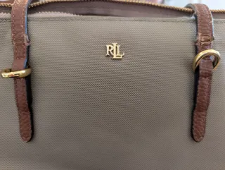 Bolso Ralph Lauren Beige y Marrón