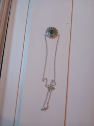 Ciondolo sardo filigrana girasole agata verde