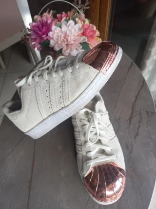 Scarpe Adidas Superstar Oro Beige