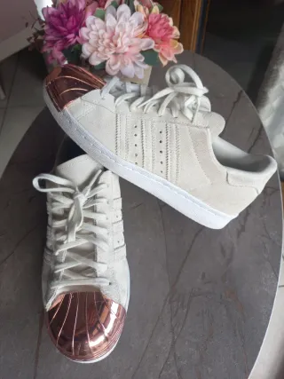 Scarpe Adidas Superstar Oro Beige