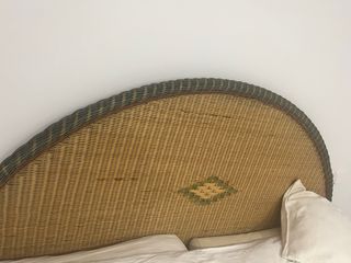 Set di testiera e due comodini in vimini 180