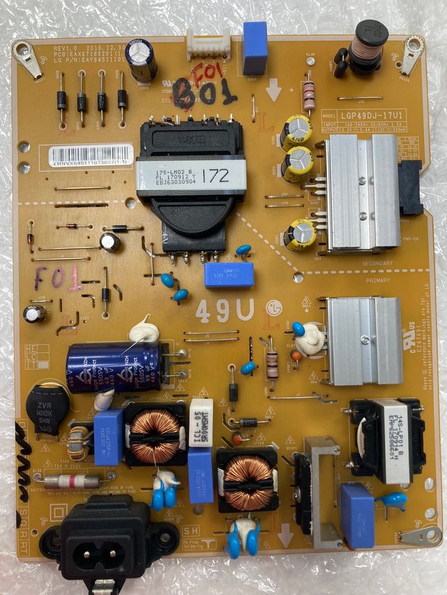 F01 - FUENTE TV LG 49UJ630V EAX67189201 (1.6)