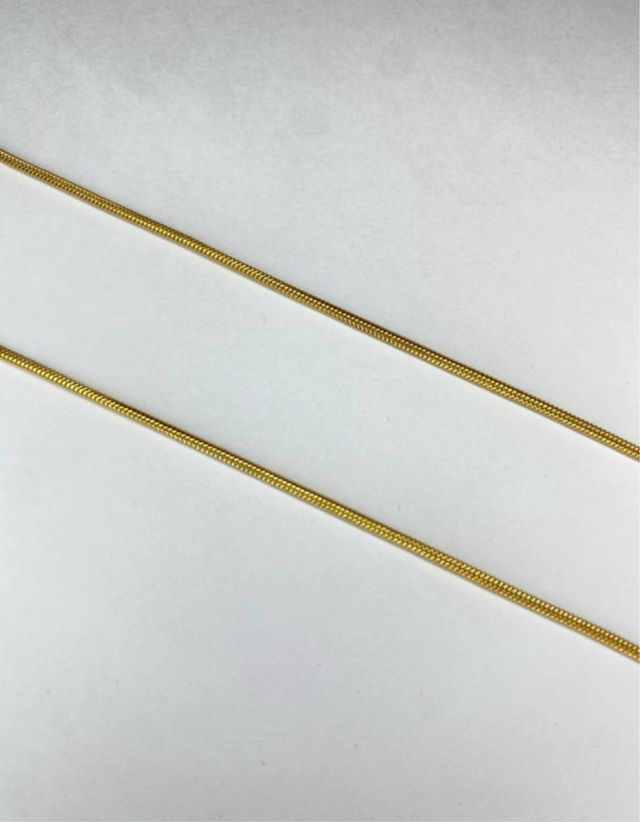 Cadena Serpiente Dorada 50cm Nueva