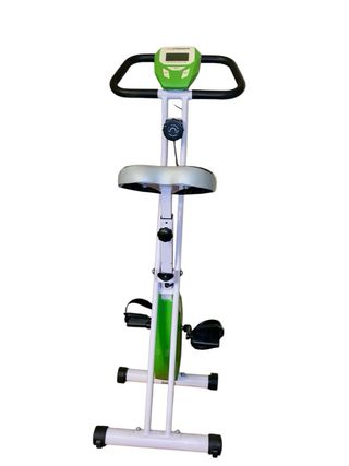 Bicicleta estática plegable verde