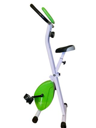 Bicicleta estática plegable verde