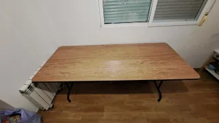 Mesa plegable madera 180x80cm