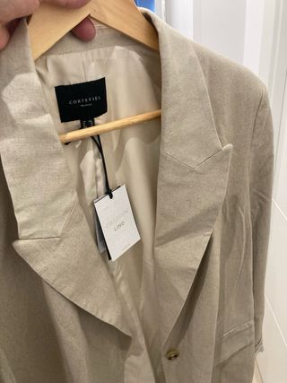 Americana Cortefiel Beige Talla XXL Sin Estrenar