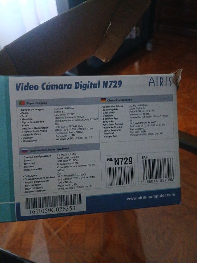 Videocámara N729 Plata