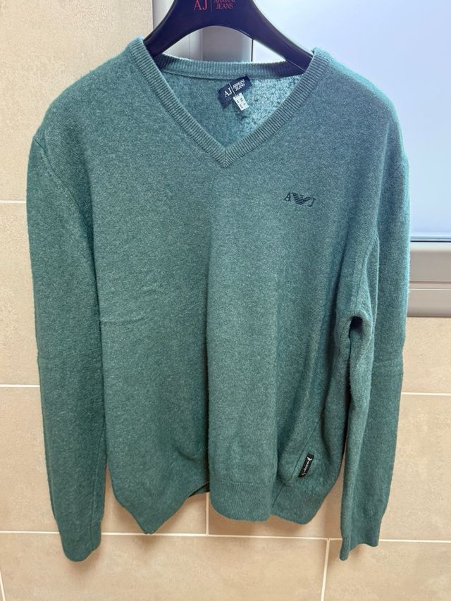 Jersey Armani Jeans Verde Talla XL