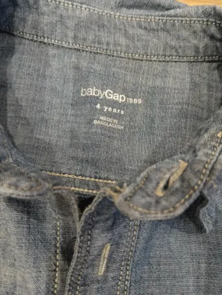 Camisa vaquera Baby Gap 4 años