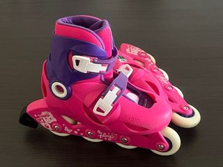 Patines en línea talla 30-32 rosa/morado