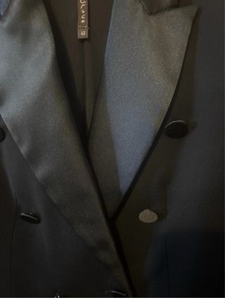 Blazer Manila Grace nero tg.42 con rever raso