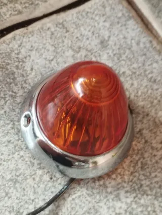 2 pilotos Naranja Cromados