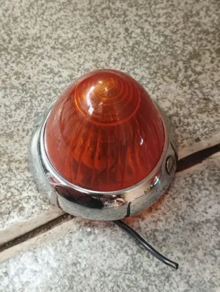 2 pilotos Naranja Cromados