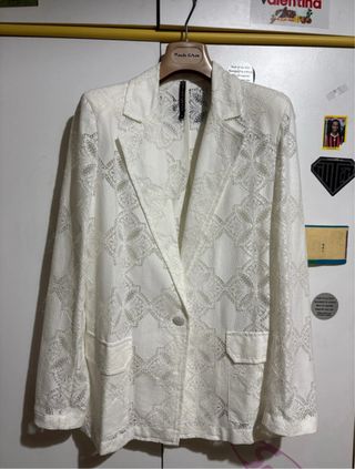 Blazer Manila Grace bianco sangallo tg.38