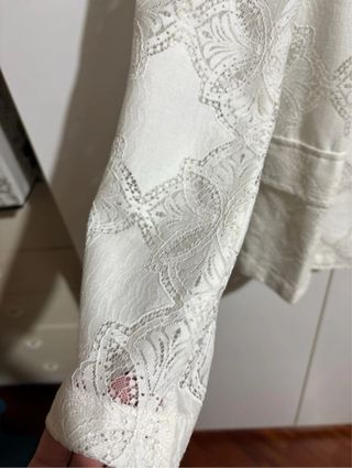 Blazer Manila Grace bianco sangallo tg.38