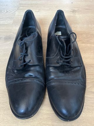 Zapatos de piel negros Corte Inglés talla 44