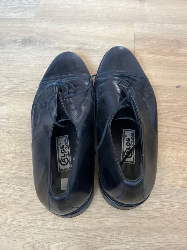 Zapatos de piel negros Corte Inglés talla 44