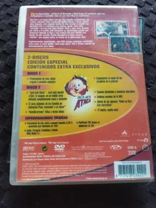 DVD Los Increíbles Edición Especial 2 Discos