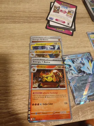 lote cartas pokemon Victini blanco y negro esp