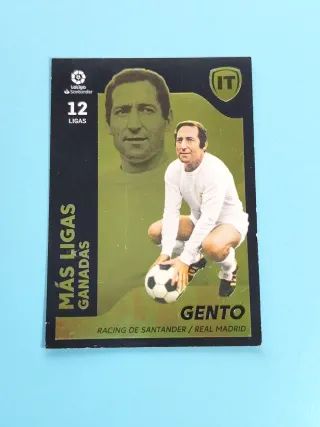 Carta Gento 12 Ligas LaLiga Santander