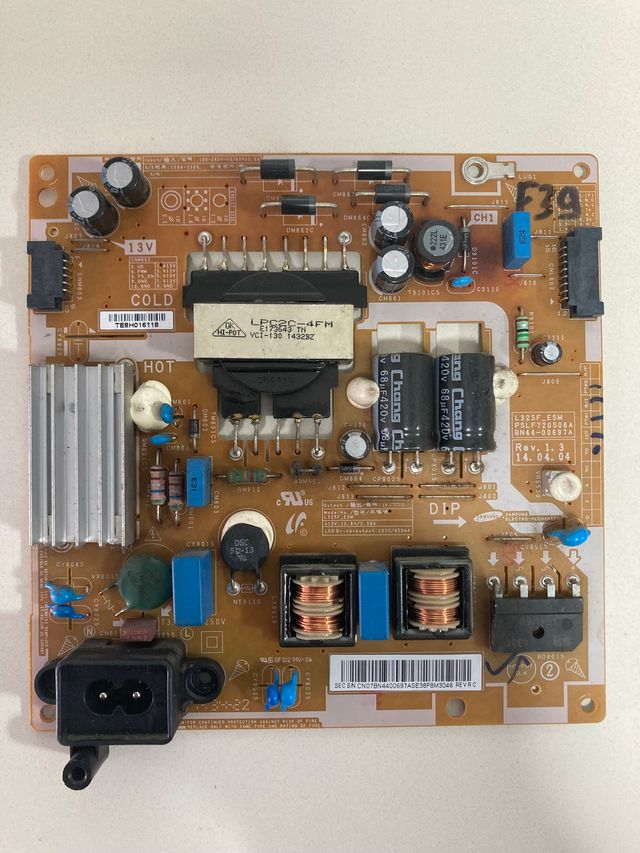 F39 - FUENTE TV SAMSUNG UE32H5500AW BN44-00697A L3