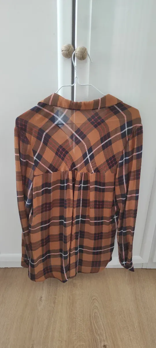 Camisa cuadros Bershka talla S