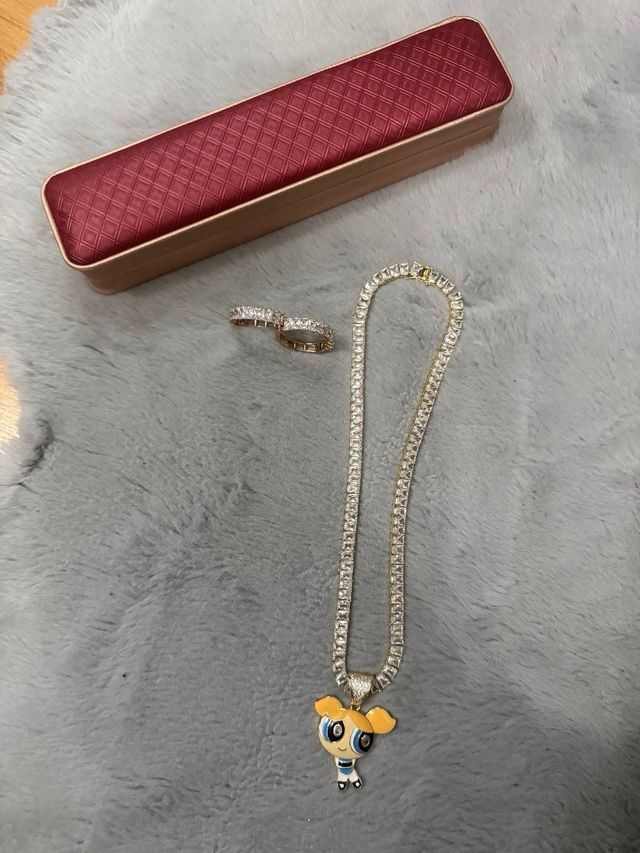 Conjunto Collar y Pendientes zirconitas