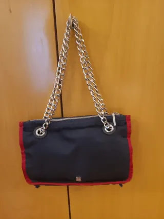 Bolso Purificación García Azul y Rojo