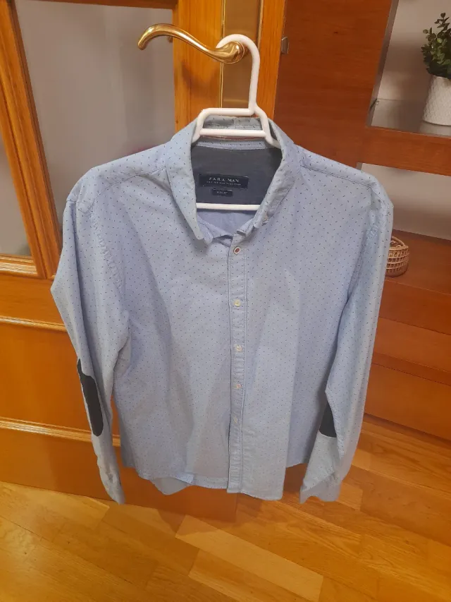 Camisa Zara manga larga hombre