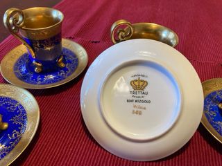 Tazzine Tretau Baviera Blu Oro