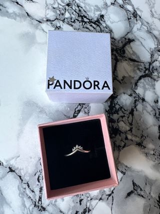 Anillo Pandora Corona Plata talla aprox