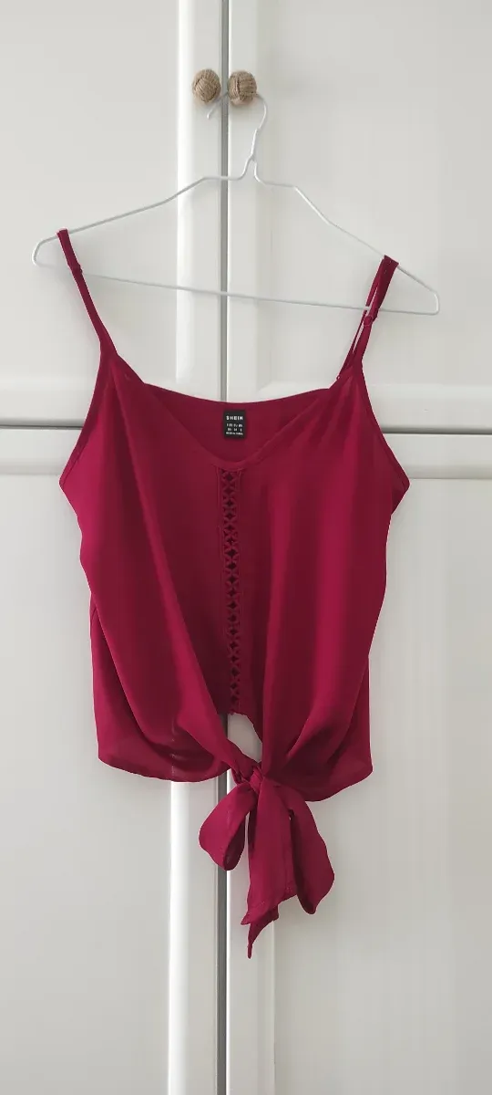 Camisa tirantes rosa/rojo