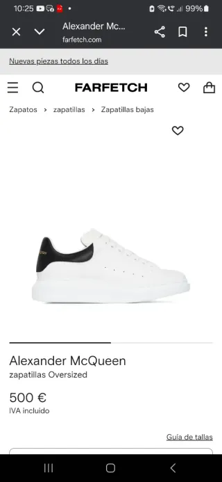 Alexander McQueen Zapatillas Blancas y Negras