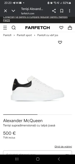 Alexander McQueen Zapatillas Blancas y Negras