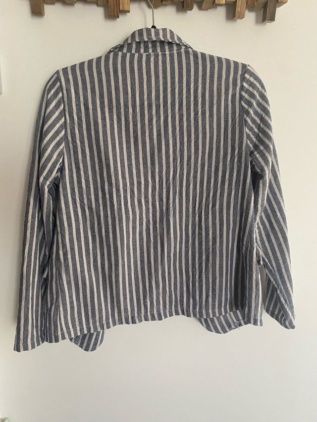 chaqueta lino rayas ,M