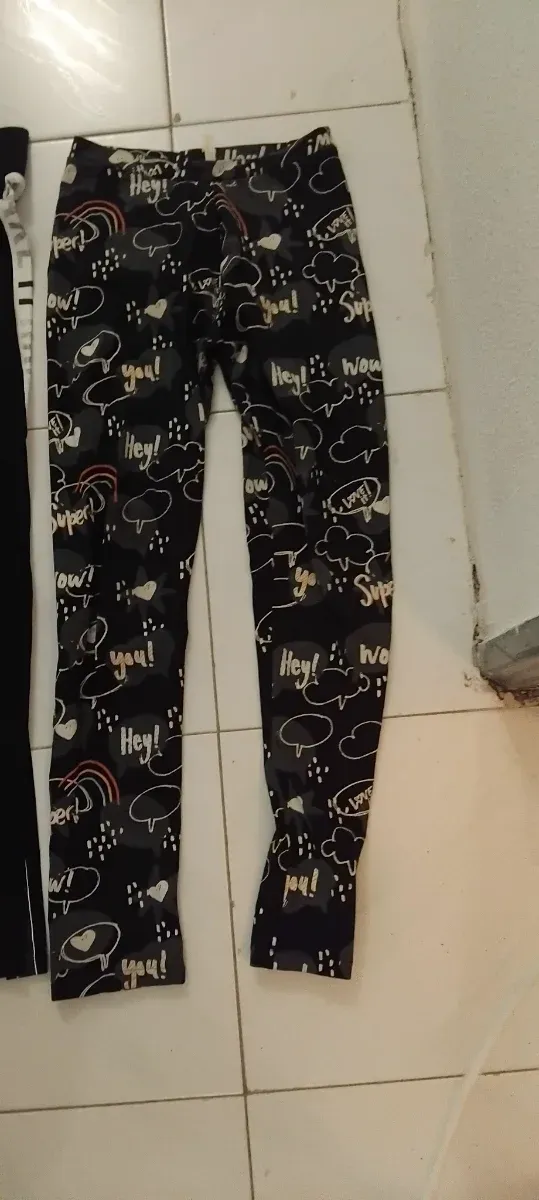 2 Leggings Niña T. 11-12 Años