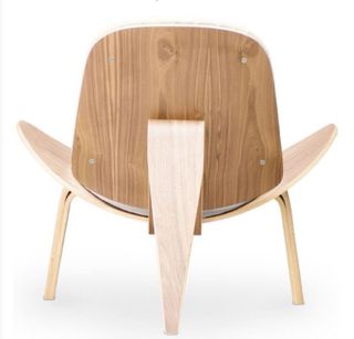 Butaca Diseño Escandinavo Polipiel Negra