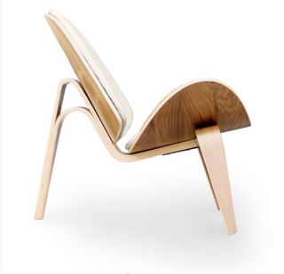 Butaca Diseño Escandinavo Polipiel Negra