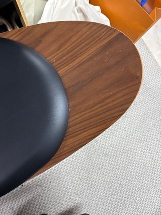 Butaca Diseño Escandinavo Polipiel Negra