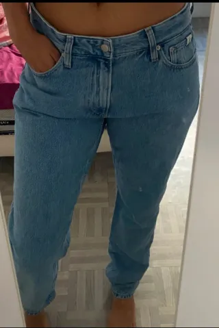 Pantalón vaquero Calvin Klein mujer azul