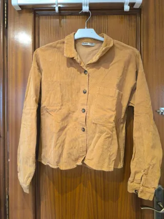 Camisa pana Pull&Bear ocre Talla S