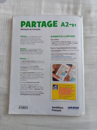 PARTAGE A2/B1 LIVRE+CAHIER